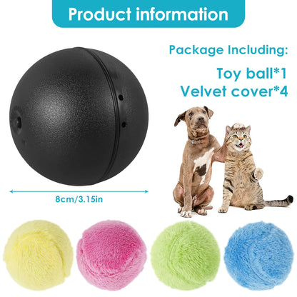 Cat Toy Balls – Interactive Electric Rolling & Squeaky Plush Balls